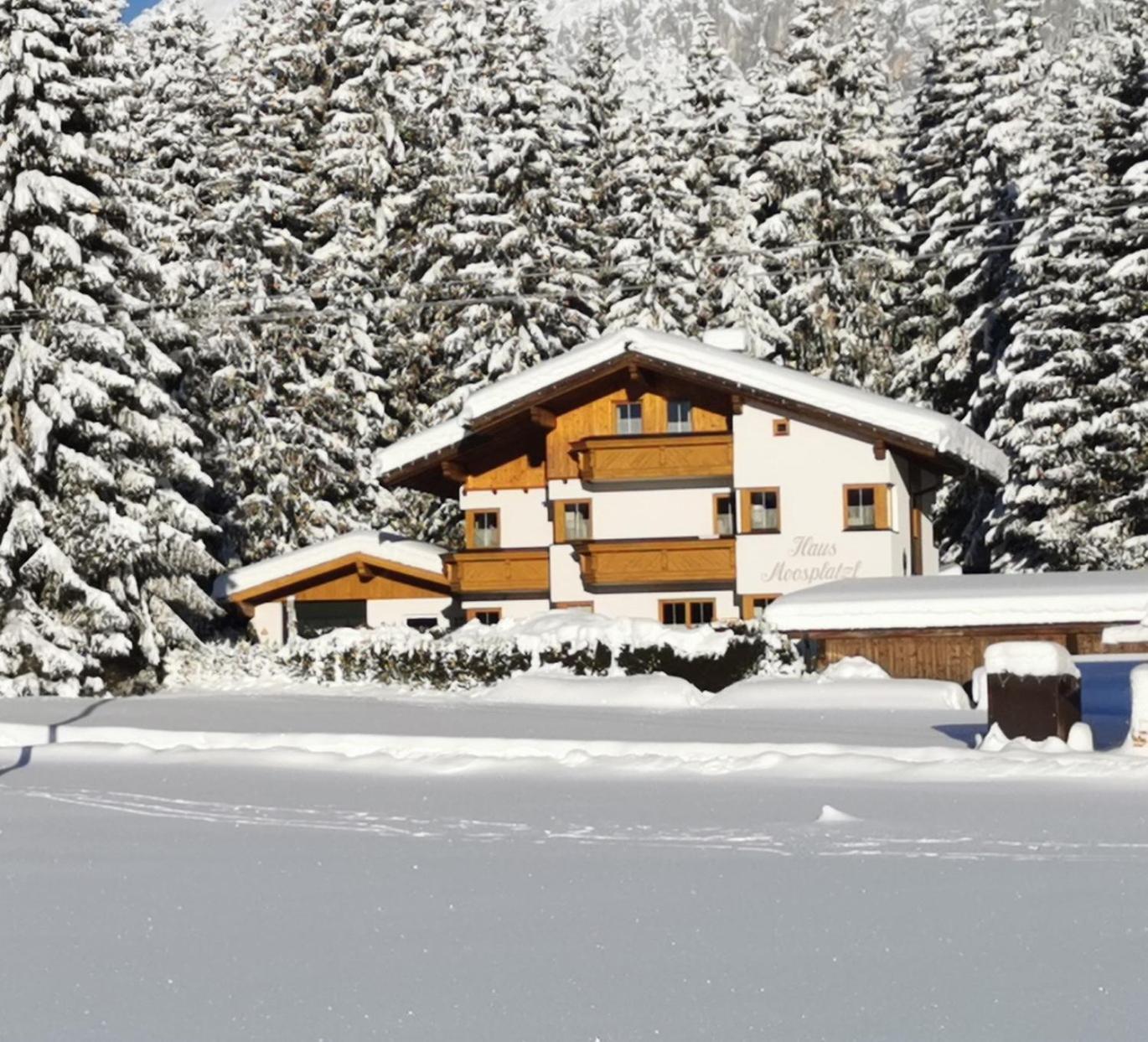 Apartmán Haus Moosplatzl Leutasch Exteriér fotografie